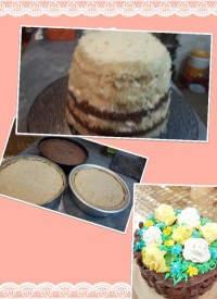 اینم مراحل تهیه کیک