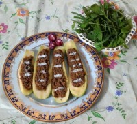 اردور کدو سبز با قارچ