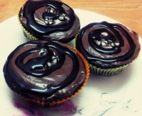 کاپ کیک شکلاتی مرطوب