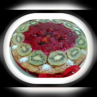 ژلو کیک دو رنگ