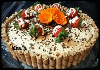 کیک کاپوچینو با کرم چاکوچینو