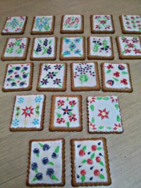 تزئین بیسکویت با ابسینگ