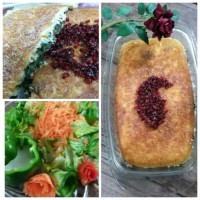ته چین اسفناج و قره قروت