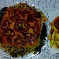 ته چین طرح دار