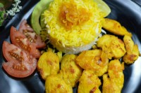 جوجه کباب با برنج