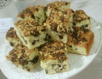 کیک با فیلینگ گردو ودارچین