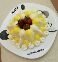 دسر ماست میوه ای