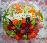 تزیین سالاد ماکارونی