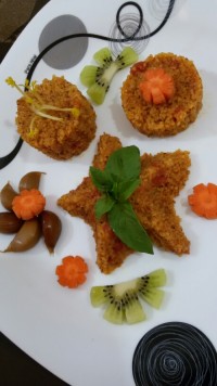 بلغور پلو با عدس