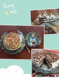 کیک کاکائویی با بادام