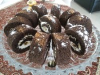 شیرینی رولت شکلاتی