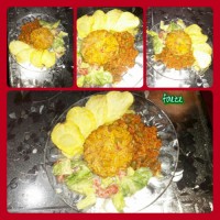 لوبیا پلو گیاهی