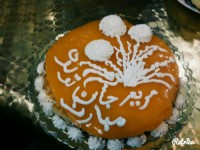 کیک پرتقالی باروکش کرم ژله پرتقال ا