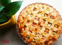 تارت مرغ و سبزیجات