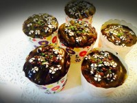 کاپ کیک پرتقالی با رویه مخصوص وانیلی