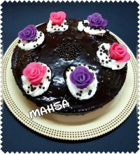 کیک شکلاتی کرم دومنته