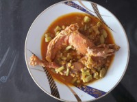 خورشت ریواس با مرغ محلی