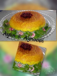 ته چین کشمش و لپه
