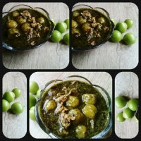 خورش گوجه سبز