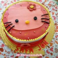 کیک باروکش فوندانت