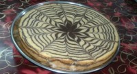 کیک دو رنگ (زبرا کیک)