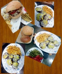 همبرگرخونگی; خودم درست کردم.سالم وخیلی هم خوشمزه.