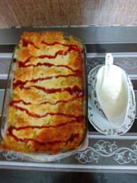 لازانیا با سس بشامل