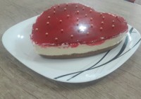 چیزکیک با پایه بیسکوییت