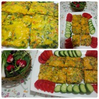 فریتاتای انگشتی کدو و هویج