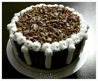 کیک یخچالی با قالب گرد کمربندی