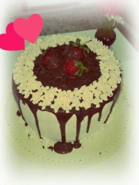 کیک سیزدهمین سالگرد ازدواجمونO:-)