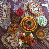 تزیین غذا برای عروس