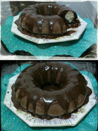 کیک شکلاتی با مغز نارگیل