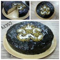 کیک ماست با روکش گاناش شکلاتی