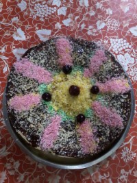 کیک با روکش کاکائو