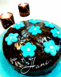 کیک پرتقالی با رویه ی گاناش