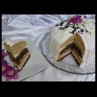 اینم از برش خورده کیک تولدم