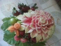 حکاکی روی هندوانه