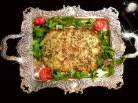 ته چین اسفناج و قره قروت