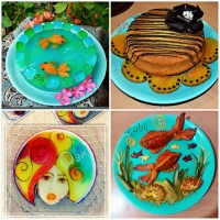 پیراشکی فلفل،کیک کدو حلوایی، ژله آکواریوم، ژله تصویری