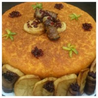 ته چین گوشت و بادمجان