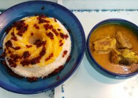 زرشک پلو جان با ماهیچه