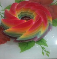 ژله بستنی رنگین کمانی