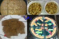 کیک کاکائویی، زله اکواریوم، باقالی