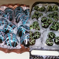 ترافل خامه ای شکلاتی