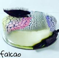 نقاب (کیک با روکش براق فرانسوی و بریلو)
