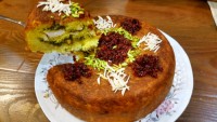 ته چین مرغ و اسفناج