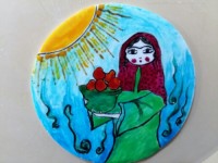 نقاشی روی فوندانت