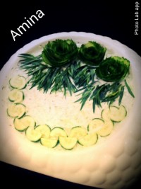 تزیین خیار ماست