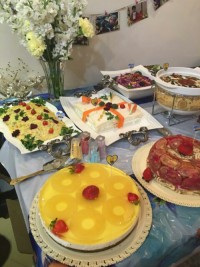 چیز کیک آناناس و دسر شارلوت